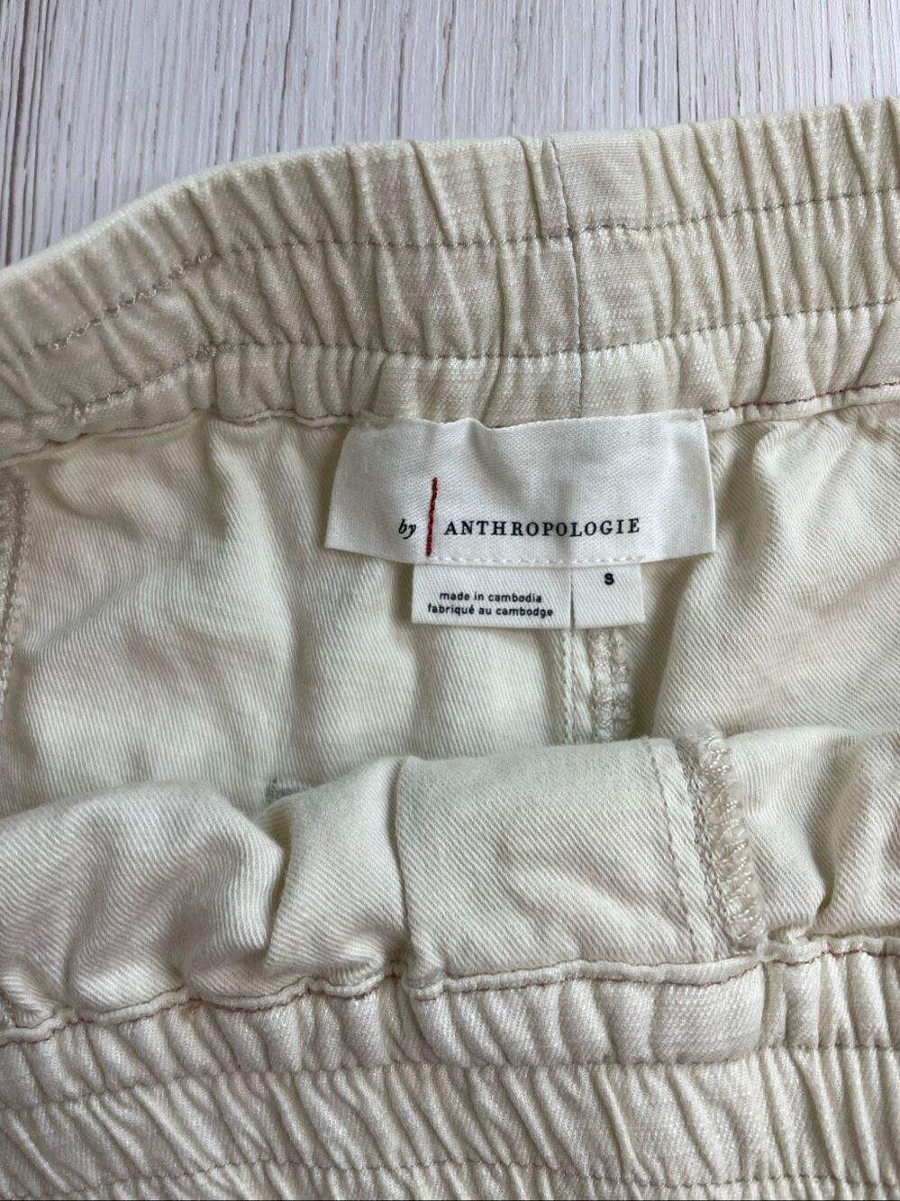 Anthropologie Amaya Utility Shorts Cream size Small - Picture 4 of 10